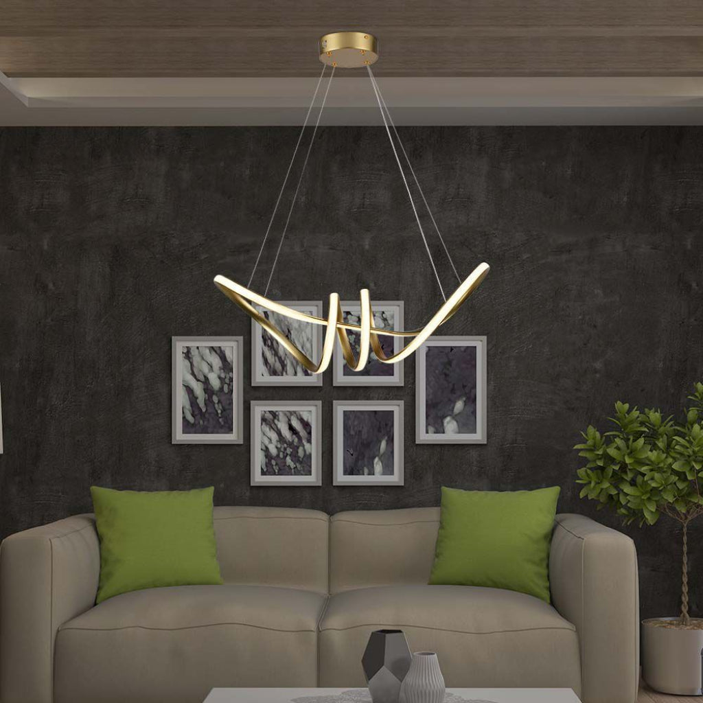 V-TAC Lampadario LED a Sospensione 24W in Metallo dal Design Moderno Coloro Nero 3000K V-TAC Lampadario LED a Sospensione 24W in Metallo dal Design Moderno Coloro Nero 3000K